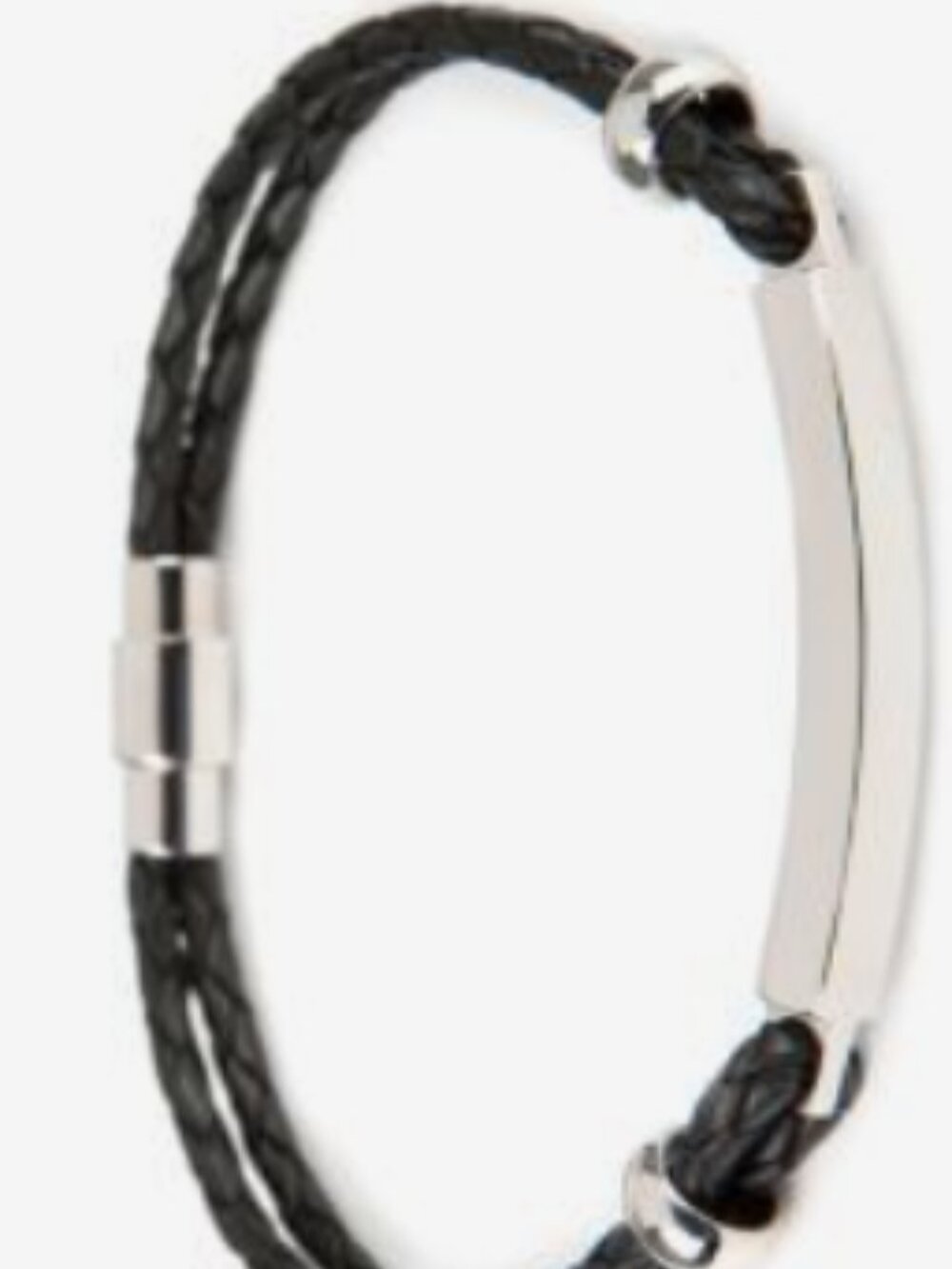 Ted Baker Identib Men's Plaited Detail Bracelet-Black
